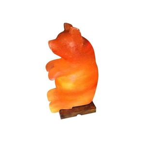 Lampe en forme d'ours en peluche en sel rose de l'Himalaya, fabriquée à la main, lumière de nuit en cristal naturel, décoration d'intérieur, fabricant OEM - Product Image 3