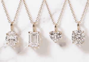 Collier pendentif en or jaune avec diamant de laboratoire d'un carat, serti en clos, certifié, pour femme, par le fabricant - Product Image 6