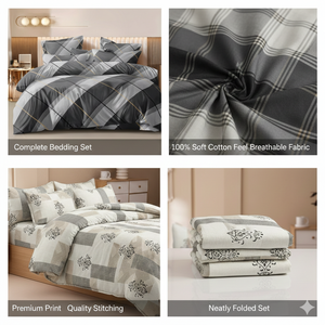 Ensemble de draps de lit de qualité supérieure, taille king, en microfibre, 400TC, résistant à la décoloration et aux plis, durable, facile d'entretien, pour usage hôtelier, toutes saisons - Product Image 4