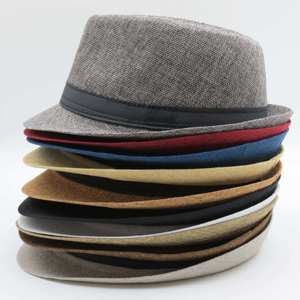 Sombrero de Paja para Hombre, Estilo Vaquero, Color Sólido, Casual, para Playa, Verano, Viajes y Actividades al Aire Libre - Product Image 2