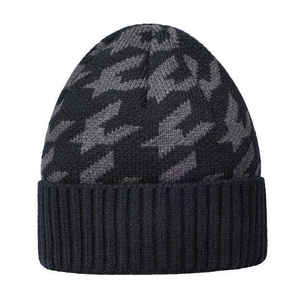 Custom Printed Pattern Acrylic Beanie Hat Wholesale Private Label Embroidery Logo <b>Winter</b> Knitted Warm Skull <b>Cap</b> <b>for</b> <b>Men</b> Women - Product Image 5