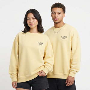 Sudadera Unisex de Gran Tamaño con Hombros Caídos, Color Sólido, Cuello Redondo, Personalizable con Logotipo para Mujer - Product Image 2