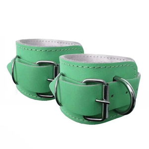 High Quality Unisex Cowhide Leather <b>Ankle</b> Straps for Gym Training Weightlifting Non-Slip Breathable Leather <b>Ankle</b> Strap With OEM - Product Image 4