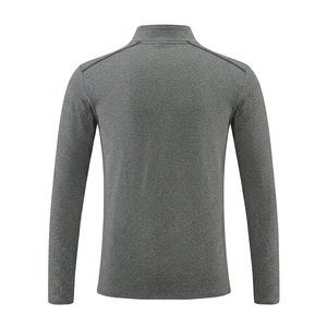 <b>Men's</b> Winter Quarter <b>Zip</b> Slim Fit Long Sleeve Print Sweatshirt with Pocket Stand Collar Woven Fabric Lightweight Hip Hop Style - Product Image 2