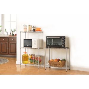 Assembly Floor Standing Silver Carbon Steel Storage <b>Rack</b> for <b>Dishes</b> & Plates Changeable Design - Product Image 3
