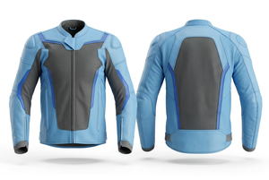 Genuine Leather Motorcycle Jacket Custom Logo Design Printed for Men Full Sleeves Protective Gear Streetwear Motorcycle Jacket - Product Image 5