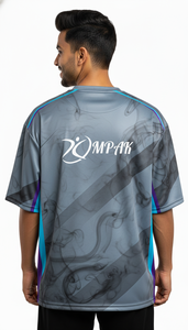 เสื้อยืดผู้ชายทรงปกติ ผ้าโพลีเอสเตอร์/คอตตอน พิมพ์ลายแบบซับลิเมชั่น สไตล์ลำลอง สตรีทแวร์ ทันสมัย ยับยาก ระบายอากาศได้ดี - Product Image 4