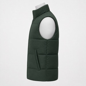 Glossy Bubble Vest Mens Winter Sleeveless Puffer <b>Jacket</b> <b>Waterproof</b> Breathable Lightweight Custom Logo OEM Puffer Vests OEM - Product Image 4