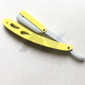 Professional Barber Razor Single Replaceable Blade Gold/<b>Silver</b> Stainless Steel, Private Label Shaving Razor for Men OEM - Product Image 4