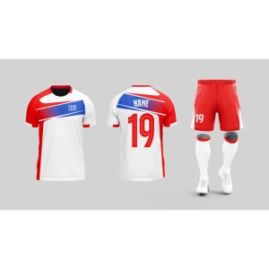 Camiseta de Fútbol Blanca de Manga Corta en Oferta, Uniformes de Fútbol para Niños y Jóvenes, Ropa Deportiva Suave para Niños - Product Image 1