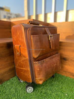 Valise OEM Premium Haute Qualité 100% Valise à roulettes en cuir véritable Bagages de voyage Valises Sac à roulettes Matériau longue durée