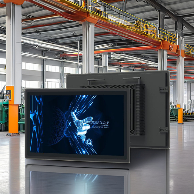 New 15.6" N100 Windows 10 Embedded Computer USB 1P65 Waterproof Capacitive Touch Fanless Industrial Panel PC