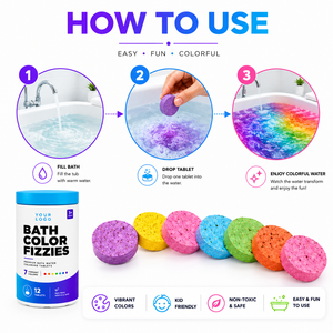 Bombas de Baño Efervescentes con Aroma a Coco, No Tóxicas, 12 Unidades, 7 Colores, con Logotipo Personalizado, para Niños, OEM Disponible - Product Image 4