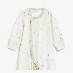 Mameluco ajustado de algodón y elastano Siro para bebé, manga larga con broches para recién nacido, ODM Vietnam - Product Image 3