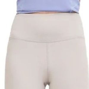 <b>Women's</b> Light Beige High Waist Biker <b>Shorts</b> <b>Knee</b> <b>Length</b> Stretch Fitted Athletic <b>Shorts</b> Yoga Workout Running Fitness Training - Product Image 2