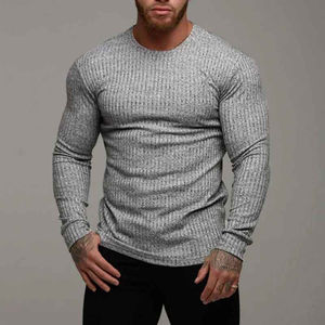 Nouveau T-shirt de compression pour homme, personnalisé, à manches longues, pour la course, vêtements de sport, séchage rapide, T-shirt de musculation, tenue de course, vêtements de jogging - Product Image 1