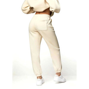 Winter Warm Heavy 100% Cotton Fleece Solid Tracksuit Women High Quality Regular Hoodie Pants Long Short <b>Tops</b> Breathable - Product Image 3
