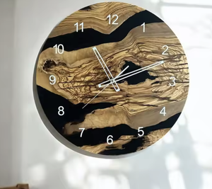 Reloj de Pared de Resina Epoxi Más Vendido, Decoración de Pared para el Hogar u Oficina, Reloj Moderno Hecho a Mano Personalizado, Estilo Minimalista - Product Image 2