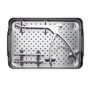Kit d'instruments chirurgicaux manuels pour la colonne vertébrale en acier inoxydable, avec support orthopédique, forceps, pousseur, implant et kit de mesure - Product Image 6