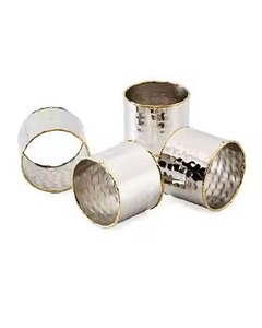 Juego de Anillos para Servilletas de Lujo en Acero Inoxidable, Decoración de Mesa para Cenas Elegantes y Eventos - Product Image 3