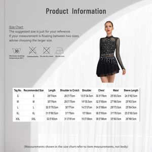 Body para mujer, ropa de actuación, Ropa de baile de entrenamiento, vestidos de baile, patinaje artístico, trajes de baile lírico contemporáneo - Product Image 6