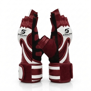 Guantes de Gimnasio de Cuero Originales Unisex para Fitness, Ejercicio y Levantamiento de Pesas, Guantes de Gimnasio de Cuero de Medio Dedo, Nuevos - Product Image 2