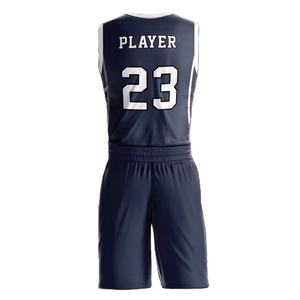 Vente en gros de maillots de basket-ball américain respirant uniforme d'entraînement sportif ensemble complet de vêtements de basket-ball - Product Image 3