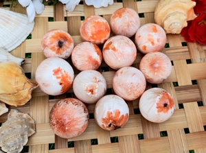 Chakralume Sphère de cristal naturelle en scolecite pêche, pierre de guérison polie, Reiki, méditation, énergie, décoration Feng Shui, vente en gros - Product Image 3