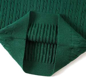 Little Boys & Girls Quarter Zip Chunky Cable Knit Round Neck Thick Needle Knit Pullover <b>Sweater</b> - Product Image 3