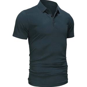 Camiseta de Golf para Hombre de Alta Calidad Marca Tall Man, Lisa, Teñida, Diseño Personalizado, Transpirable, de Secado Rápido, Tejido 100% Algodón - Product Image 1