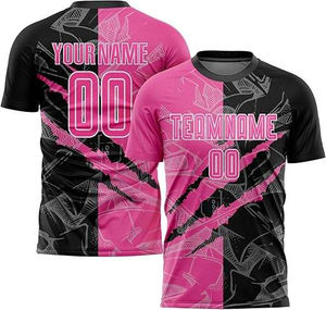 Camiseta de Fútbol al por Mayor, Camiseta de Fútbol para Hombre con Número y Logotipo Personalizados, Transpirable, de Secado Rápido, Cómoda, OEM - Product Image 3