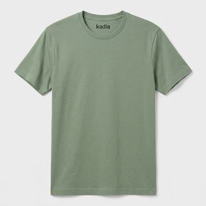 เสื้อยืดแฟชั่นลำลองแขนสั้นขายดี พิมพ์ลายด้านหน้าได้ตามต้องการ ผ้าเจอร์ซีย์โพลีเอสเตอร์/คอตตอน คอกลม - Product Image 1