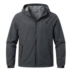 Chaqueta cortavientos informal para hombre con material duradero y ajuste relajado para uso diario y al aire libre - Product Image 1