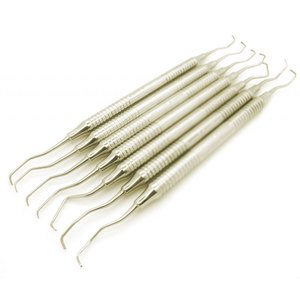 Curettes dentaires professionnelles manuelles en acier inoxydable, instruments d'hygiène buccale, examen dentaire, traitement, soins parodontaux - Product Image 5