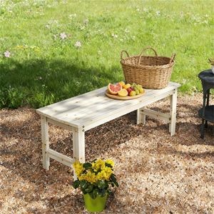 Bancs de jardin en bois pour terrasse, parc ou véranda - Chaises confortables uniquement - Product Image 1