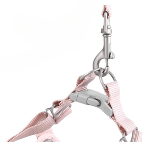 <b>Rower</b> Adjustable Nylon Dog Harness Plaid Pattern Sash Small Bell Pink Buckle Closure for Medium Dogs <b>Machine</b> Wash - Product Image 2
