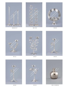 Support de bougie chauffe-plat décoratif en métal fait main, design moderne style arbre de vie, 3 bras, résistant à la chaleur, pour mariage et Pâques - Product Image 3