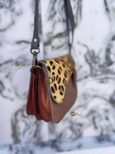 Bolso de Hombro Cruzado de Piel con Estampado de Leopardo Estilo Occidental para Mujer, el Más Vendido y Elegante - Product Image 2