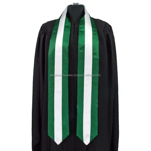 Estola de Graduación con Logotipo Personalizado, Blanca, 100% Poliéster, Impresión por Sublimación - Product Image 1