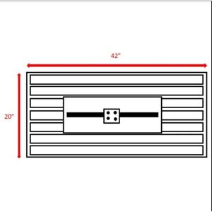 Tavolo da Esterno con Braciere a Propano in Acciaio 11 H X 42 L con Coperchio, Resistente ed Elegante per Intrattenimento all'Aperto - Product Image 5