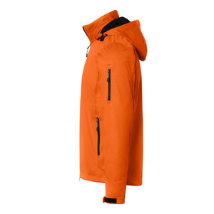 Men's Orange <b>Hooded</b> <b>Fleece</b> <b>Jacket</b> Windproof Full Zip Casual Autumn Outdoor <b>Jacket</b> Polyester Warm Soft <b>Fleece</b> Outerwear - Product Image 3