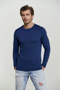 Hombres Deportes Otoño Grafeno Secado rápido Rendimiento térmico Manga larga Cuello redondo Ligero y cálido Spandex/Poliéster - Product Image 3