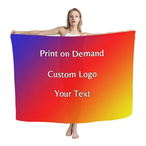 Pareo Tropical Personalizado, Sarong Hawaiano, Traje de Playa Ligero, Ropa de Isla, Fabricante de Telas OEM ODM - Product Image 3