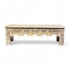 Bancos de Madera Estilo Vintage de la India, Banco de Madera Resistente para el Hogar, Decoración Vintage Combinable - MOQ 1 Contenedor Únicamente - Product Image 2