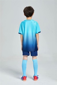 Custom Boys Girls <b>Soccer</b> Set Quick Dry T Shirt And Mesh Shorts Kids Football Training Uniform OEM Wholesale Sportswear Apparel - Product Image 6