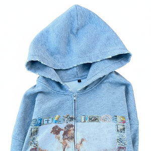 Sudadera con capucha de primera calidad, corte perfecto, muy demandada, con cremallera, estampada en DTG, fabricada en fábrica, precio económico, 100% algodón polar. - Product Image 4