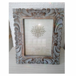 Marco de Fotos de Madera Rústico Vintage, Hecho a Mano, 15x20 Pulgadas, para Exhibición en Mesa, Hogar, Oficina, Sala de Estar - Product Image 1