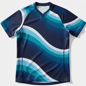 Camiseta de Rugby Sublimada Personalizada, Paneles Laterales de Malla Transpirable, Conjunto de Uniforme de Rugby para Equipo, Entrega Rápida, Precio de Fábrica - Product Image 4