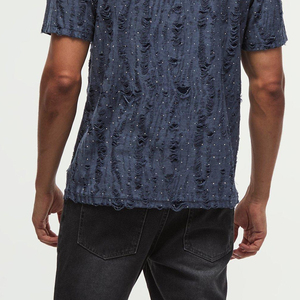 T-shirt vintage pour homme, style streetwear décontracté, coton, coupe ample, OEM - Product Image 6