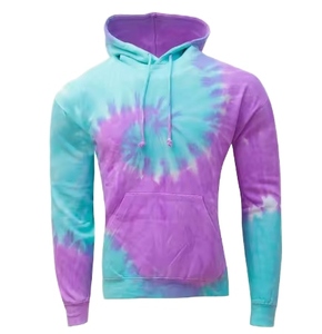 Sudadera con Capucha Tie-Dye para Hombre, Corte Regular, Informal, para Verano, con Bolsillo Delantero, Tejido de Punto - Product Image 5